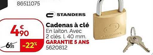 Cadenas à clé