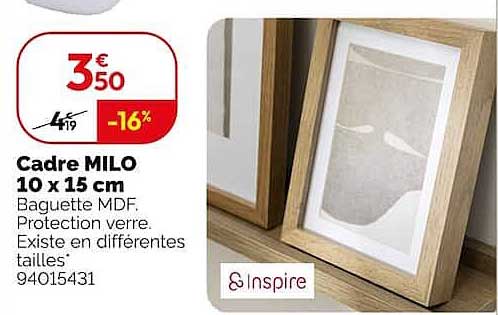 Cadre MILO 10 x 15 cm