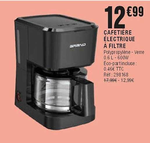 CAFETIÈRE ÉLECTRIQUE À FILTRE