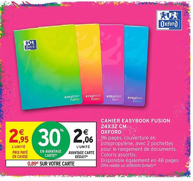 CAHIER EASYBOOK FUSION 24X32 CM OXFORD