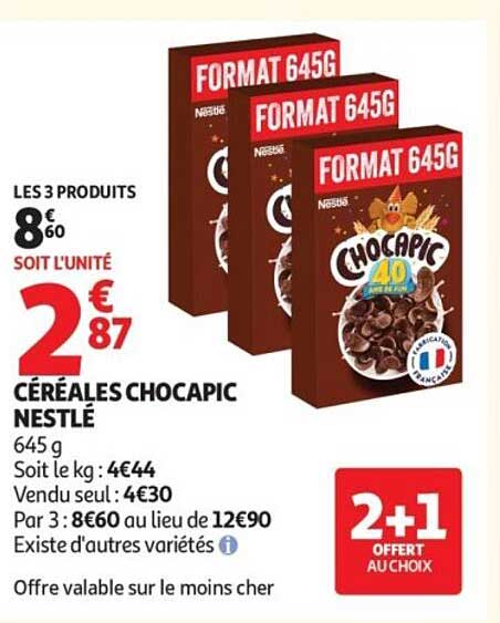 CÉRÉALES CHOCAPIC NESTLÉ 645 g