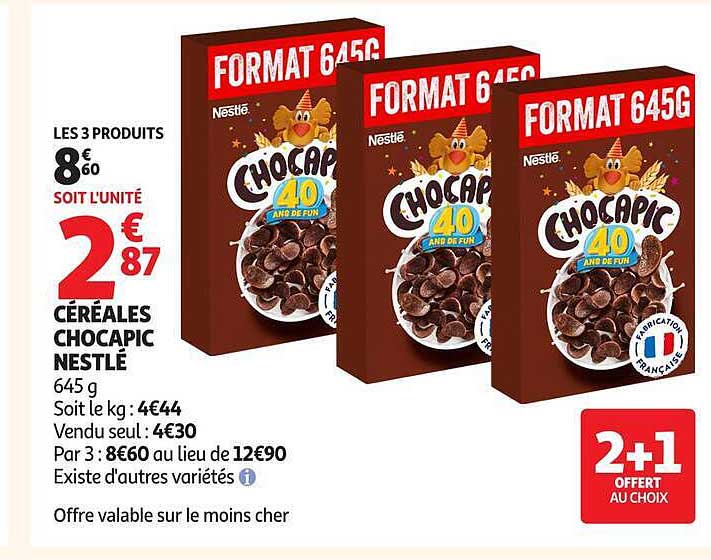 CÉRÉALES CHOCAPIC NESTLÉ
