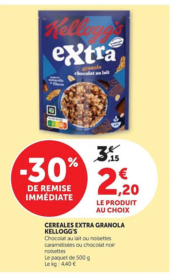 CEREALES EXTRA GRANOla KELLOGG'S
