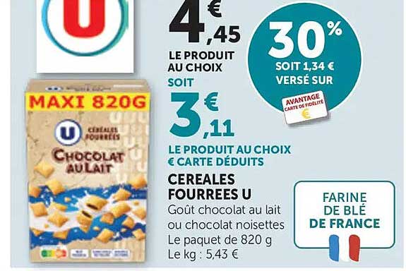 CEREALES FOURREES U
