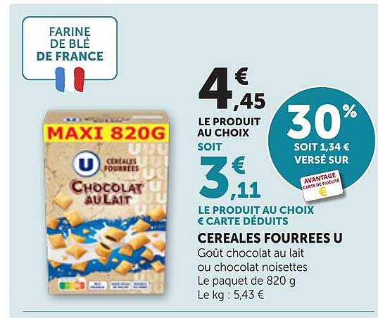 CEREALES FOURREES U