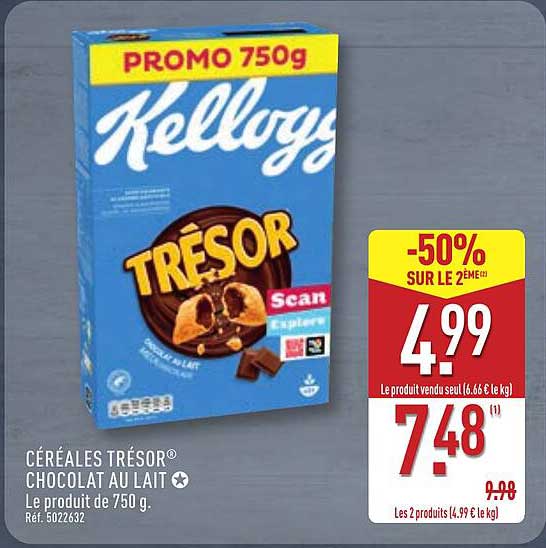 CÉRÉALES TRÉSOR® CHOCOLAT AU LAIT