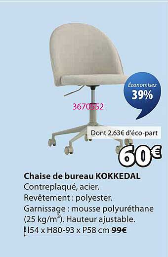 Chaise de bureau KOKKEDAL