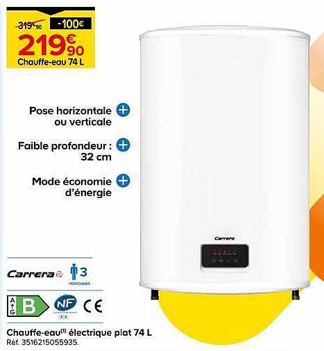 Chauffe-eau 74 L