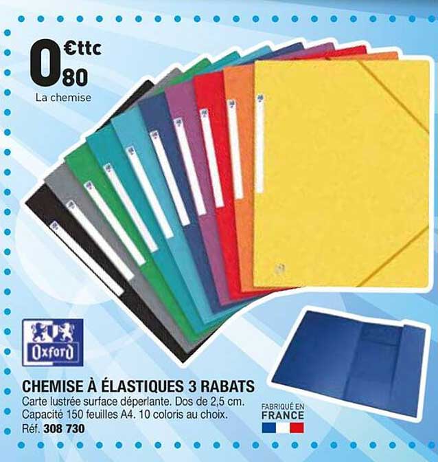 CHEMISE À ÉLASTIQUES 3 RABATS