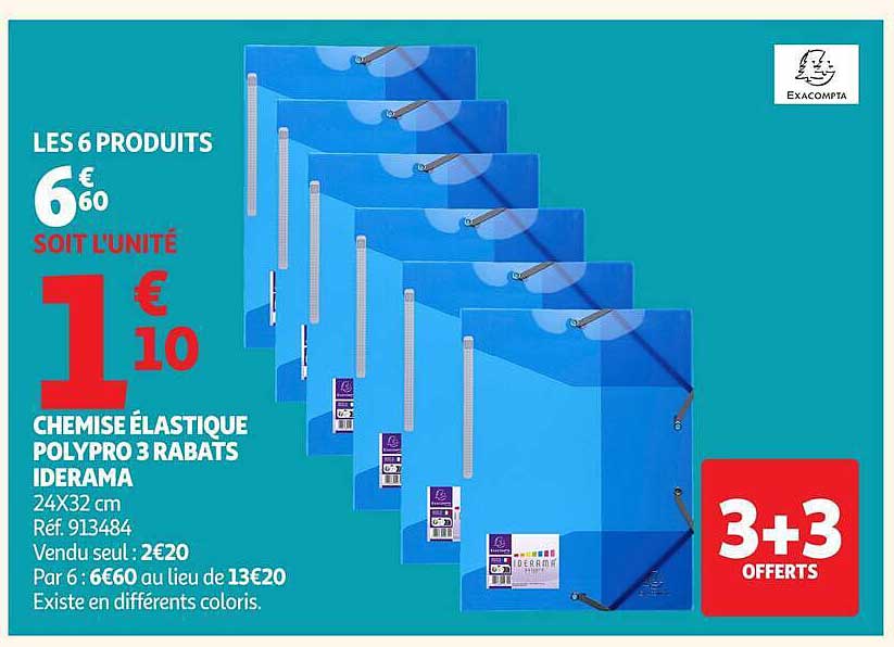 CHEMISE ÉLASTIQUE POLYPRO 3 RABATS IDERAMA
