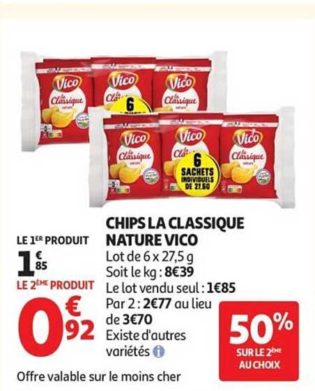 CHIPS LA CLASSIQUE NATURE VICO