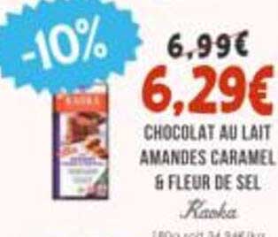 CHOCOLAT AU LAIT AMANDES CARAMEL & FLEUR DE SEL