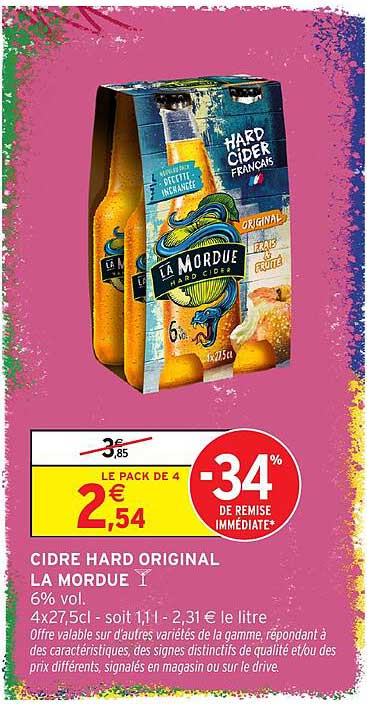 CIDRE HARD ORIGINAL LA MORDUE