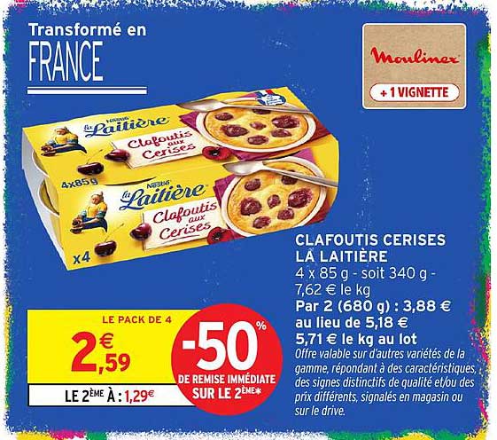 CLAFOUTIS CERISES LA LAITIERE