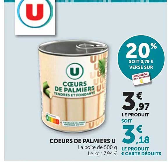 COEURS DE PALMIERS U