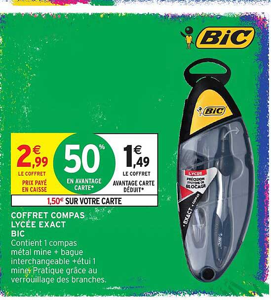 COFFRET COMPAS LYCÉE EXACT BIC