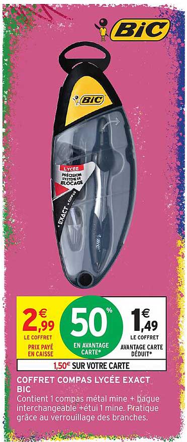 COFFRET COMPAS LYCÉE EXACT BIC