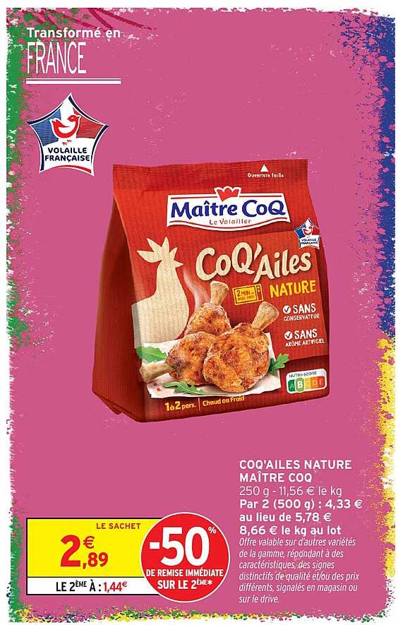 COQ'AILES NATURE MAÎTRE COQ