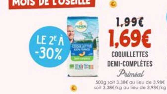 COQUILLETTES DEMI-COMPLÈTES Priméal