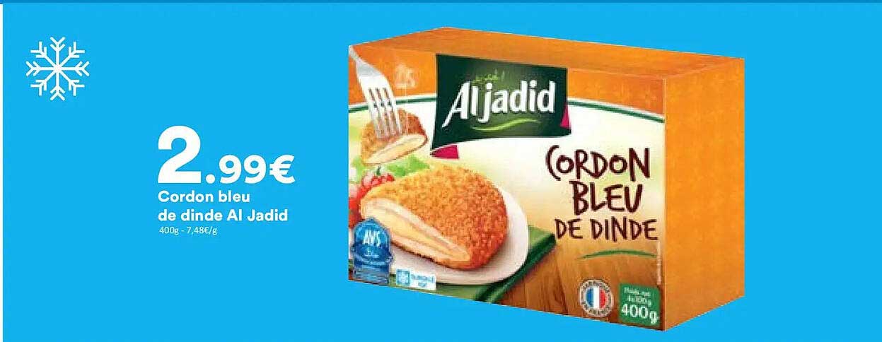 Cordon bleu de dinde Al Jadid