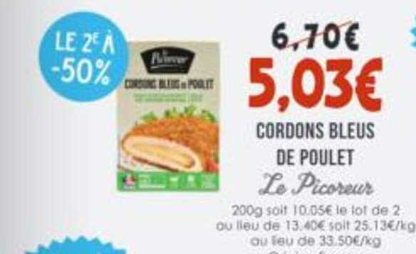 CORDONS BLEUS DE POULET Le Piqueux