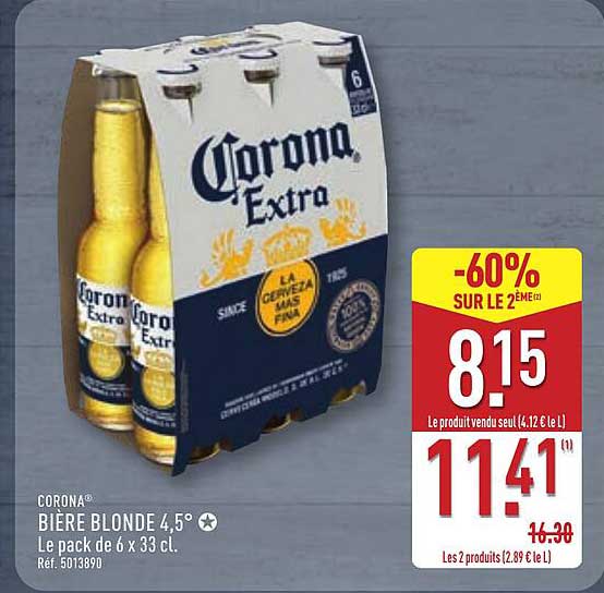 CORONA® BIÈRE BLONDE 4,5°