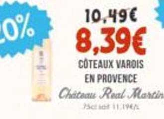CÔTEAUX VAROIS EN PROVENCE Châteaux Real Martin 75cl