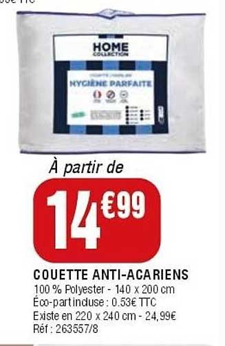 COUETTE ANTI-ACARIENS