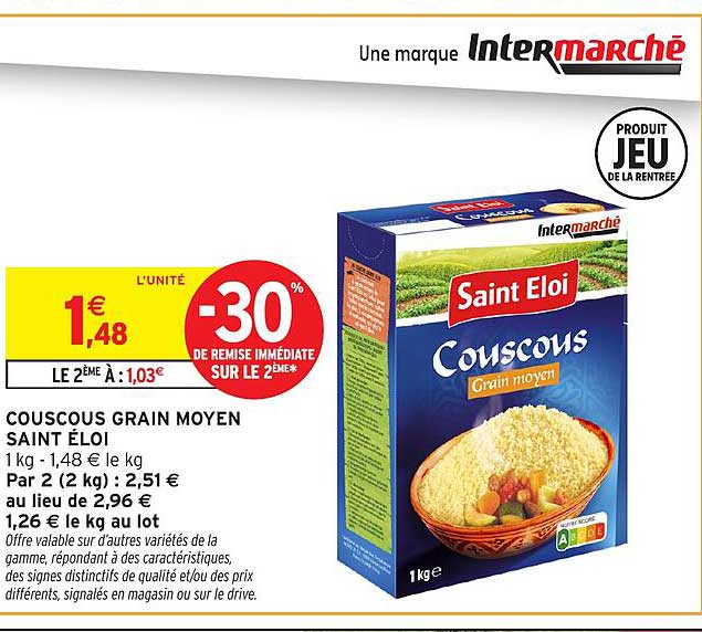 COUSCOUS GRAIN MOYEN SAINT ELOI