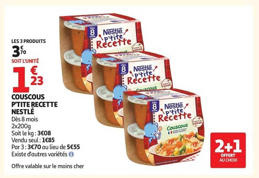 COUSCOUS P'TITE RECETTE NESTLE