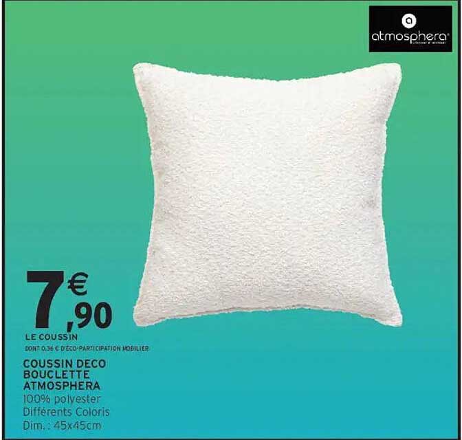 COUSSIN DECO BOUCLETTE ATMOSPHERA