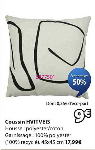 Coussin HVITVEIS