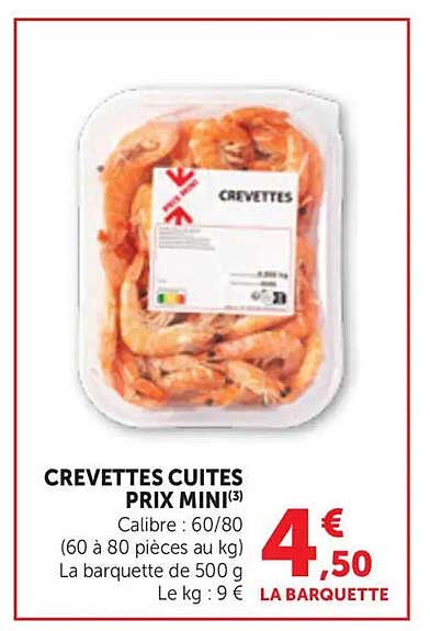 CREVETTES CUITES PRIX MINI