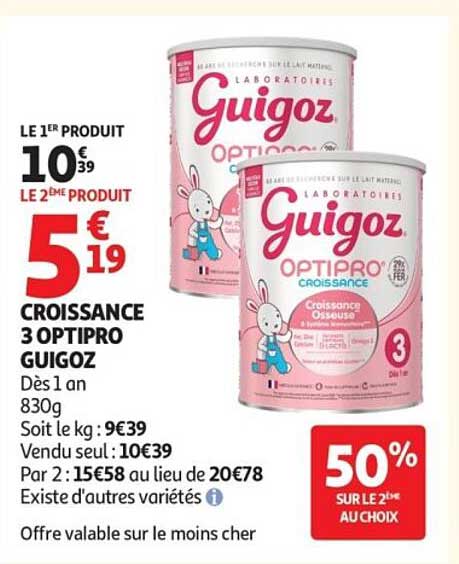 CROISSANCE 3 OPTIPRO GUIGOZ