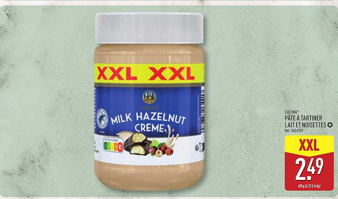 CUCINA® PÂTE À TARTINER LAIT ET NOISETTES