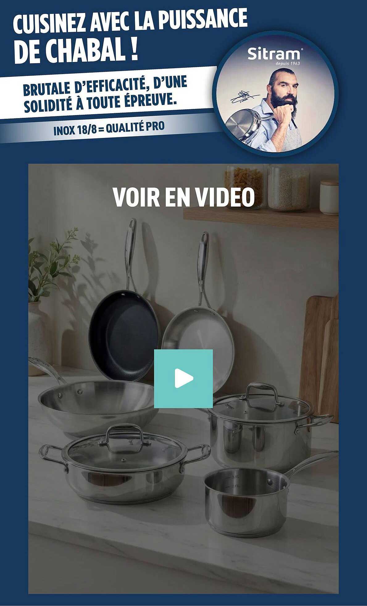 CUISINEZ AVEC LA PUISSANCE DE CHABAL !