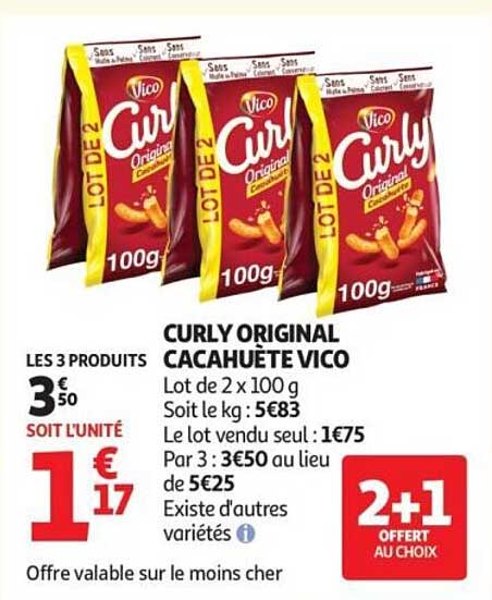 CURLY ORIGINAL CACAHUÈTE VICO