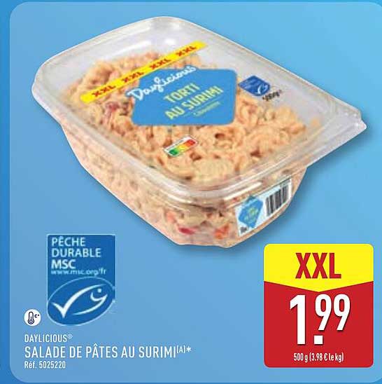DAYLICIOUS® SALADE DE PÂTES AU SURIMI(A)*