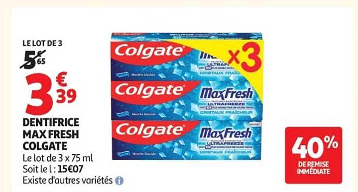 DENTIFRICE MAX FRESH COLGATE