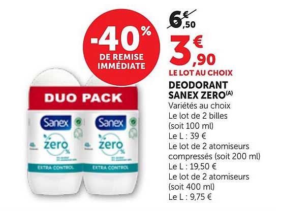DEODORANT SANEX ZERO(A)