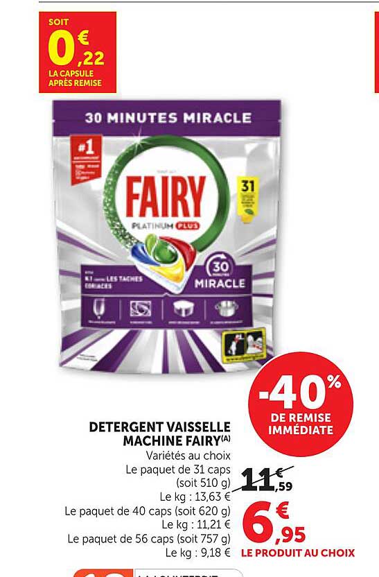 DETERGENT VAISSELLE MACHINE FAIRY(A)