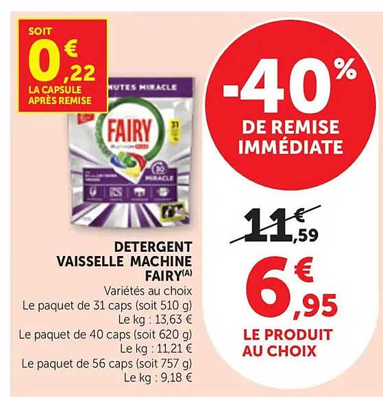 DETERGENT VAISSELLE MACHINE FAIRY(A)