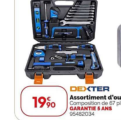 DEXTER Assortiment d'outils