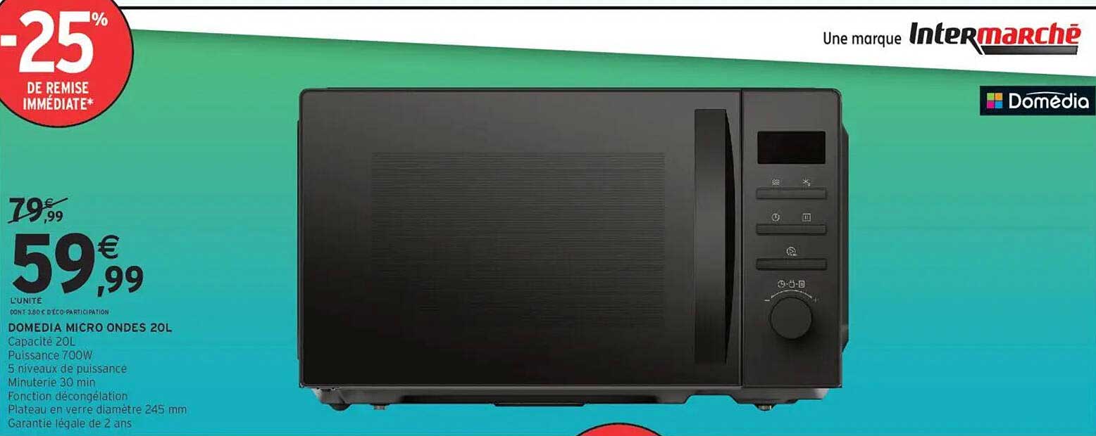DOMEDIA MICRO ONDES 20L