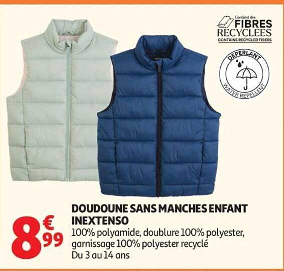 DOUDOUNE SANS MANCHES ENFANT INEXTENSO