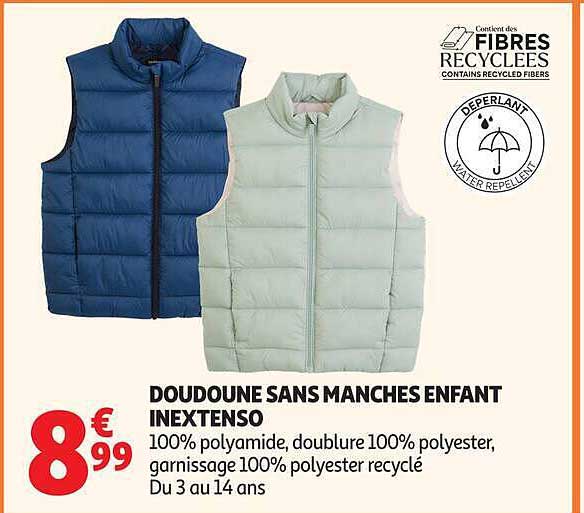 DOUDOUNE SANS MANCHES ENFANT INEXTENSO