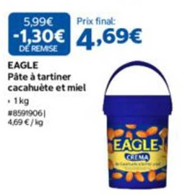 EAGLE Pâte à tartiner cacahuète et miel