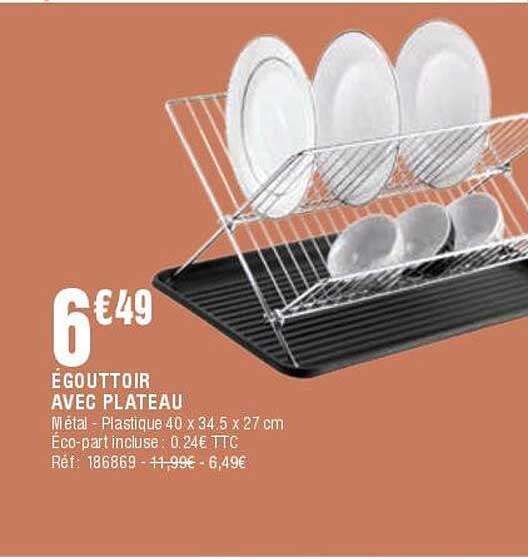ÉGOUTTOIR AVEC PLATEAU