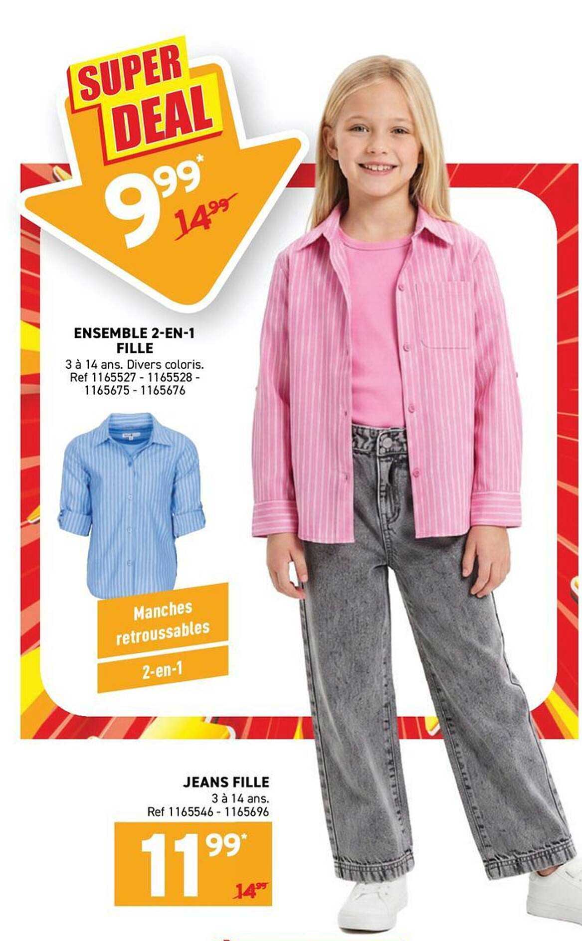 ENSEMBLE 2-EN-1 FILLE