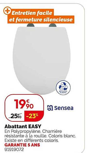 Entretien facile et fermeture silencieuse